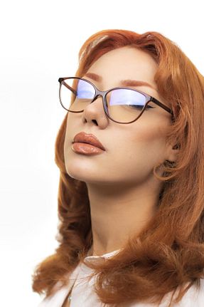 عینک محافظ نور آبی بژ زنانه مات Focus On Eyewear - کد 64934894