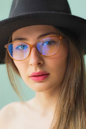 عینک محافظ نور آبی بژ زنانه مات Focus On Eyewear - کد 65298691
