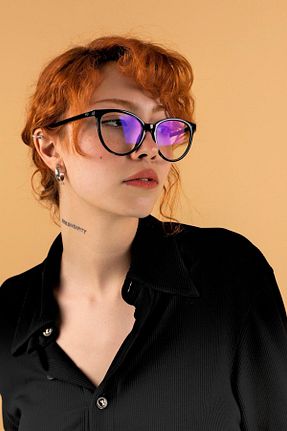 عینک محافظ نور آبی مشکی زنانه مات Focus On - کد 446306356