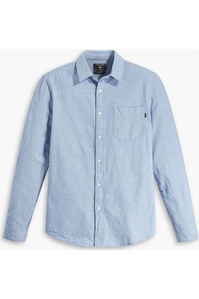 پیراهن آبی مردانه اسلیم فیت Dockers - کد 675038314