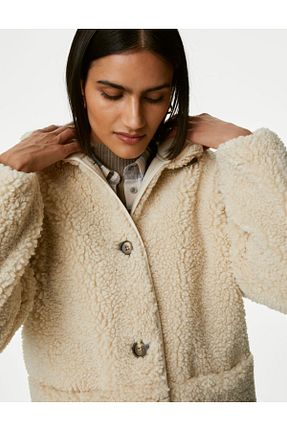 کت بژ زنانه رگولار Marks & Spencer - کد 781962971