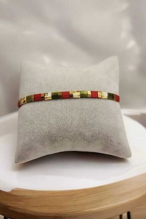 دستبند جواهر متالیک زنانه سنگ طبیعی Atölye - کد 886178151