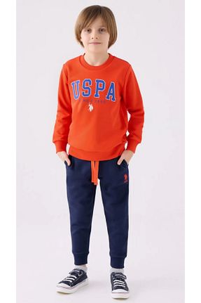 ست بالاتنه و پائین تنه صورتی بچه گانه بافتنی U.S. Polo Assn. - کد 890800684