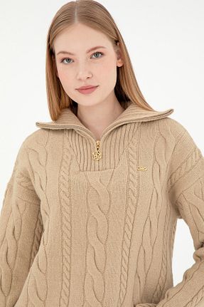 پلیور قرمز زنانه ساده U.S. Polo Assn. - کد 890143660