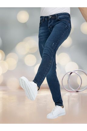 شلوار جین آبی مردانه پاچه تنگ OneZero - کد 650701852