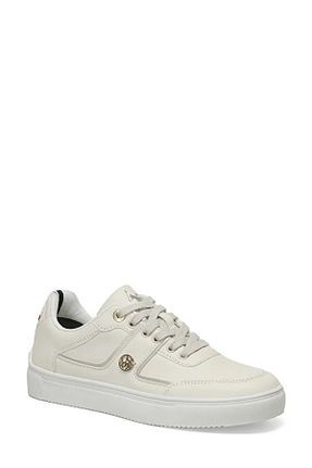 کفش اسنیکر بژ زنانه بند دار U.S. Polo Assn. - کد 827231518