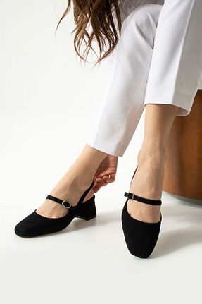 کفش پاشنه بلند کلاسیک مشکی زنانه چرم مصنوعی Güllü Shoes - کد 890170066