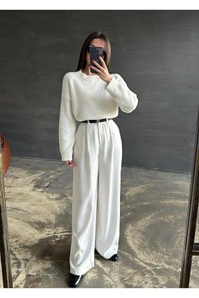 پلیور نباتی زنانه Comfort KAJU STİL - کد 890298877