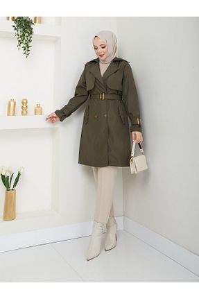 ترنچکت حجاب خاکی زنانه پلی استر RACE FASHİON - کد 890300927