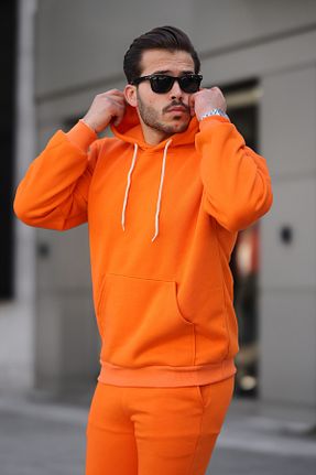 سوئیشرت نارنجی مردانه ساده ruNadeS - کد 890298945