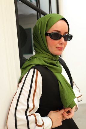 شال سبز زنانه ویسکون Silk Home - کد 890299426