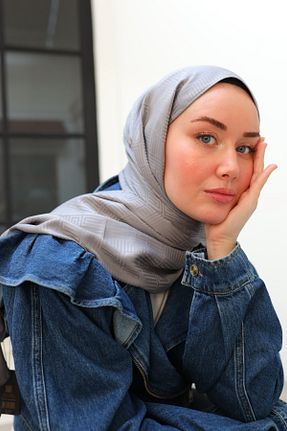 شال طوسی زنانه ویسکون Silk Home - کد 890299706