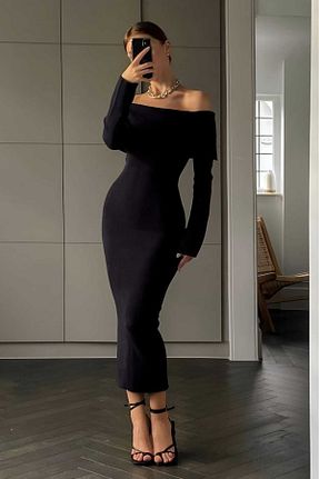 لباس مشکی زنانه بافتنی CNG MODA - کد 890255938