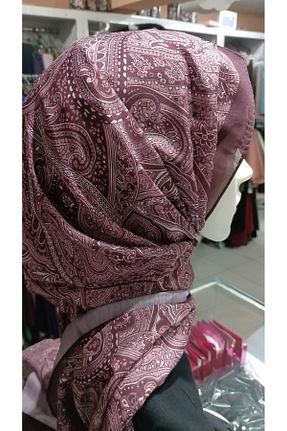 شال بنفش زنانه پنبه ای scarfella - کد 890297208