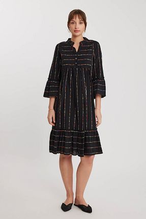 لباس مشکی زنانه بافتنی Vitrin - کد 812357736