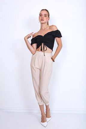 شلوار طوسی زنانه بافتنی Vitrin - کد 318329142