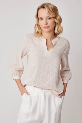 بلوز طوسی زنانه ساده Vitrin - کد 812992941