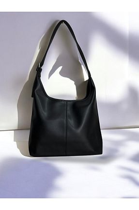 کیف دوشی مشکی زنانه چرم مصنوعی SOFT - کد 890337753