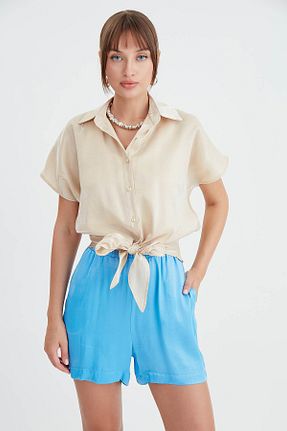پیراهن طوسی زنانه رگولار Vitrin - کد 834577750