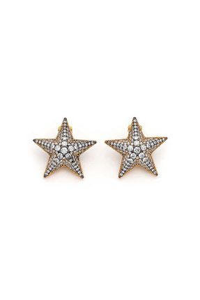 گوشواره جواهر طلائی زیرکن Mon Reve - کد 863415822