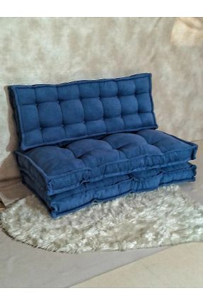 پوف و نیمکت سرمه ای 120 x 80 beyzima - کد 890285933
