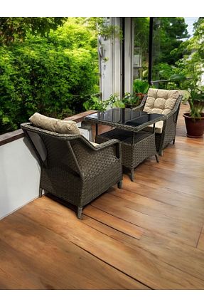 ست باغچه قهوه ای خیزران Sun Patio - کد 890304121