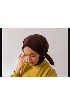 روسری قهوه ای پلی استر SILKHOME EŞARP - کد 890299210