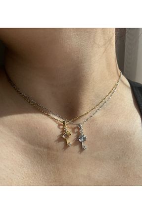 گردنبند استیل ( فولاد ) طوسی استیل ضد زنگ OSAY - کد 890306958