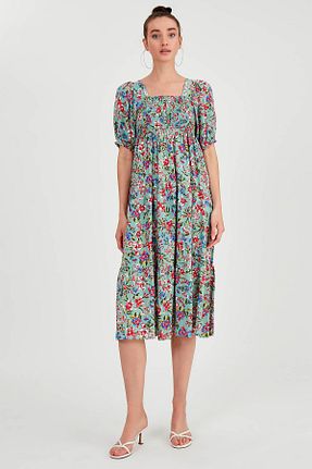 لباس سبز زنانه بافتنی Vitrin - کد 824337123