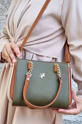 کیف دستی خاکی زنانه سایز متوسط Miami Polo Club - کد 891129924