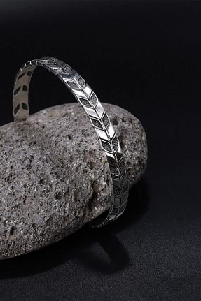دستبند نقره مردانه 925 عیار ipek silver - کد 659877831