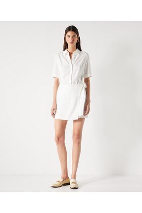 شلوارک و برمودا نباتی زنانه Straight İpekyol - کد 839845995