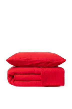 روتختی دونفره قرمز پنبه ای MYLASA HOME - کد 885405038