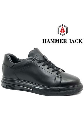 کفش کژوال مشکی مردانه چرم خالص Hammer Jack - کد 858209806