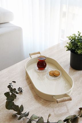 سینی بژ فلزی Evle - کد 890423101