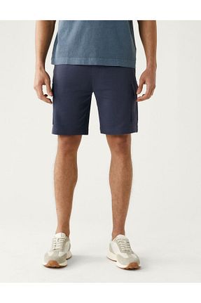 شلوارک و برمودا سرمه ای مردانه رگولار Marks & Spencer - کد 836466695