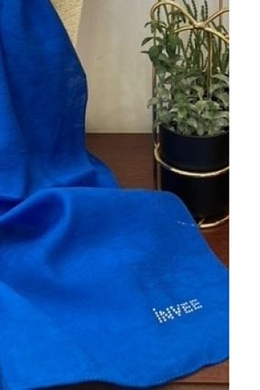 شال سرمه ای زنانه پنبه پلی استر Invee - کد 728720740