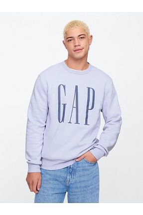 سوئیشرت سرمه ای مردانه چاپی GAP - کد 890446609