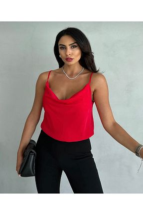 بلوز قرمز زنانه ساده alieva - کد 890442665