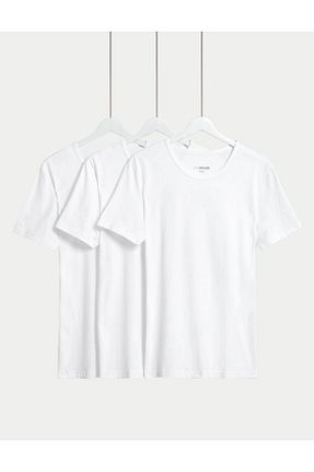 رکابی سفید مردانه پنبه ای Marks & Spencer - کد 814715381