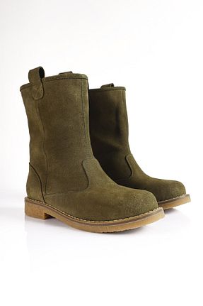 بوت / نیم بوت خاکی زنانه جیر SU SHOE BOUTIQUE - کد 890460816
