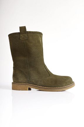 بوت / نیم بوت خاکی زنانه جیر SU SHOE BOUTIQUE - کد 890460816