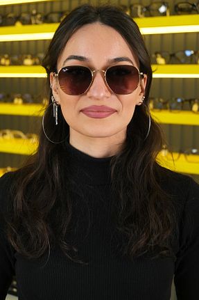 عینک آفتابی قهوه ای زنانه UV400 Ray-Ban - کد 870818412