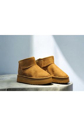 بوت / نیم بوت قهوه ای زنانه جیر Shoes - کد 891495911
