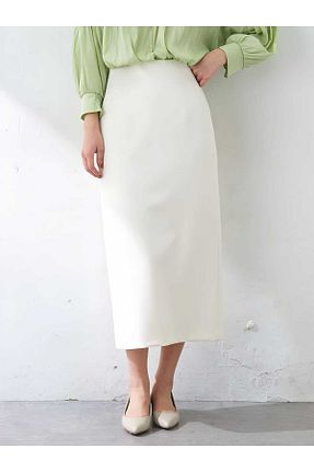 دامن حجاب سفید زنانه کمر کش دار CNG MODA - کد 890501558