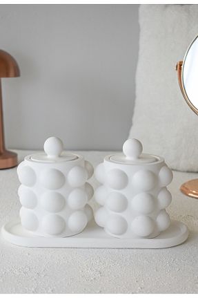 نظم دهنده حمام سفید سنگ LALEZEN HOME - کد 890508379