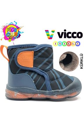 بوت / نیم بوت سرمه ای بچه گانه پارچه ای Vicco - کد 858468552