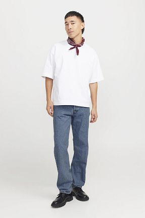 شلوار جین آبی مردانه بلند Jack & Jones - کد 886399405