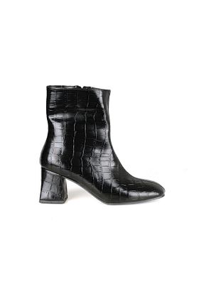 بوت / نیم بوت مشکی زنانه چرم مصنوعی Akka Shoes - کد 890535806