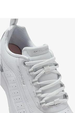 کفش اسنیکر سفید زنانه بند دار Skechers - کد 861022185
